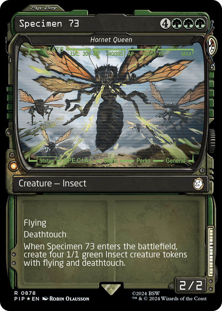 Specimen 73 - Hornet Queen (Showcase) (Surge Foil) [Fallout] | Fandemonia Ltd