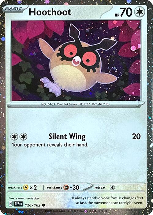 Hoothoot (126/162) (Cosmos Holo) [Scarlet & Violet: Black Star Promos] | Fandemonia Ltd
