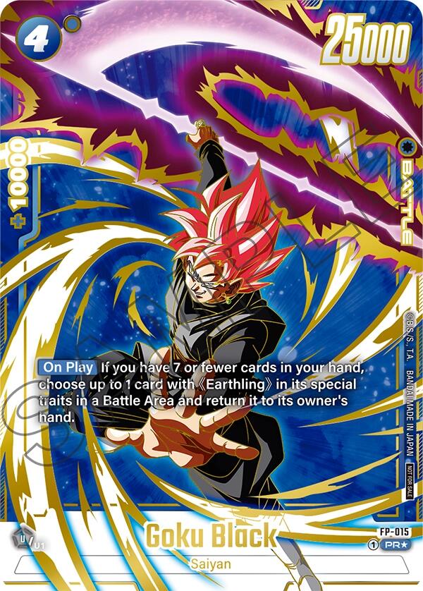 Goku Black (FP-015) (Selection Pack 01 Finalist) [Tournament and Championship Promos] | Fandemonia Ltd