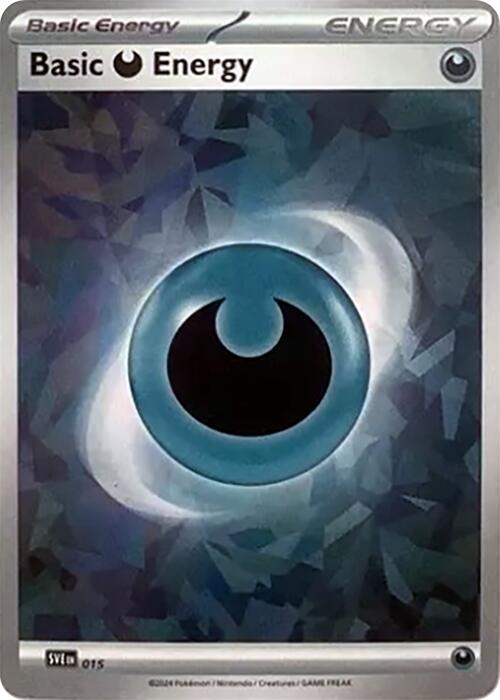 Basic Darkness Energy (015) (Cracked Ice Holo) [Scarlet & Violet: Stellar Crown] | Fandemonia Ltd