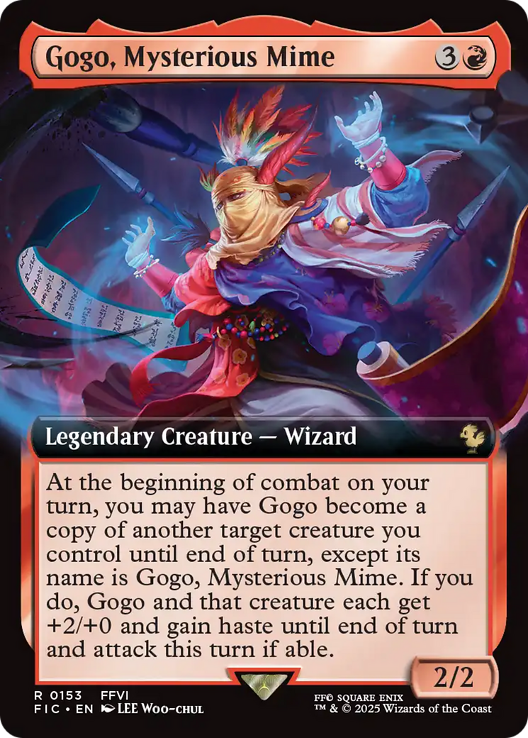 Gogo, Mysterious Mime (Extended Art) [FINAL FANTASY Commander] | Fandemonia Ltd