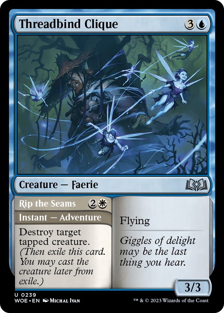 Threadbind Clique // Rip the Seams [Wilds of Eldraine] | Fandemonia Ltd
