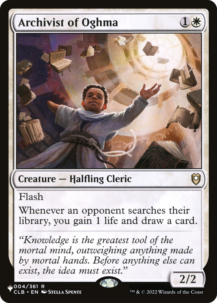 Archivist of Oghma [The List] | Fandemonia Ltd