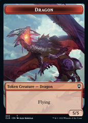 Gold // Dragon Double-Sided Token [Commander Legends: Battle for Baldur's Gate Tokens] | Fandemonia Ltd