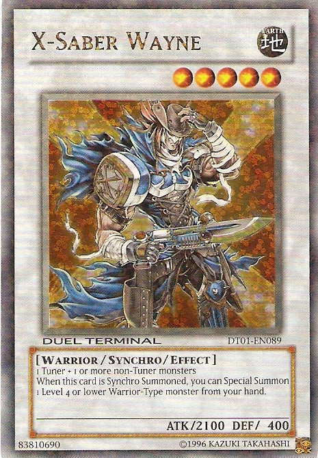 X-Saber Wayne [DT01-EN089] Ultra Rare | Fandemonia Ltd