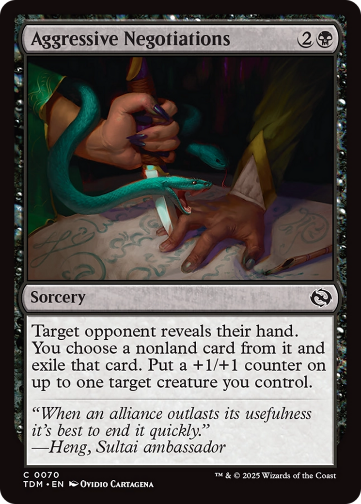 Aggressive Negotiations [Tarkir: Dragonstorm] | Fandemonia Ltd