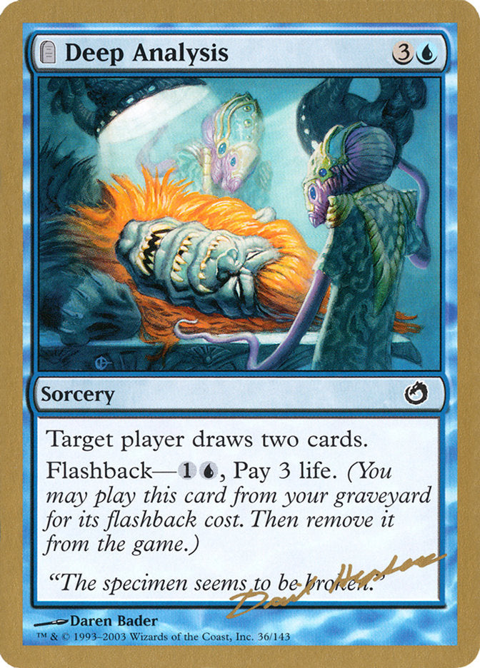 Deep Analysis (Dave Humpherys) [World Championship Decks 2003] | Fandemonia Ltd