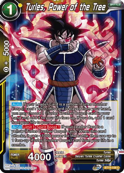 Turles, Power of the Tree (BT15-108) [Saiyan Showdown] | Fandemonia Ltd