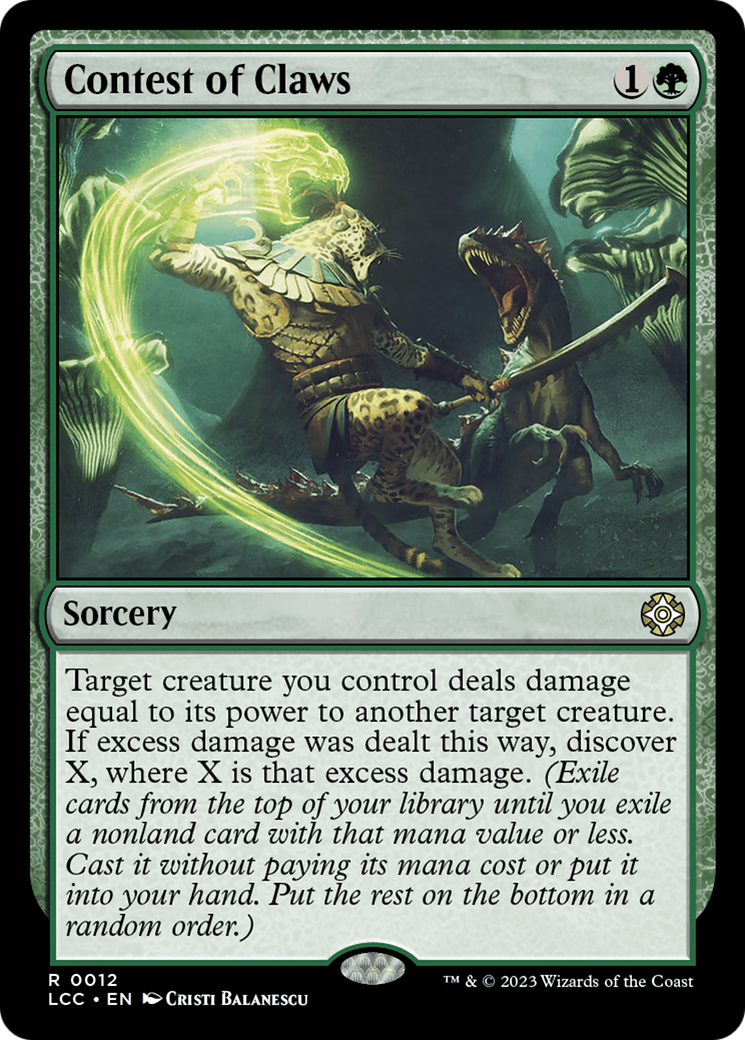 Contest of Claws [The Lost Caverns of Ixalan Commander] | Fandemonia Ltd