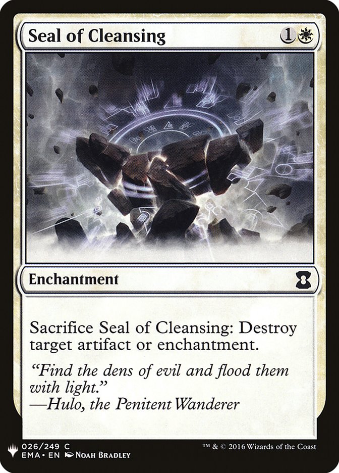 Seal of Cleansing [Mystery Booster] | Fandemonia Ltd