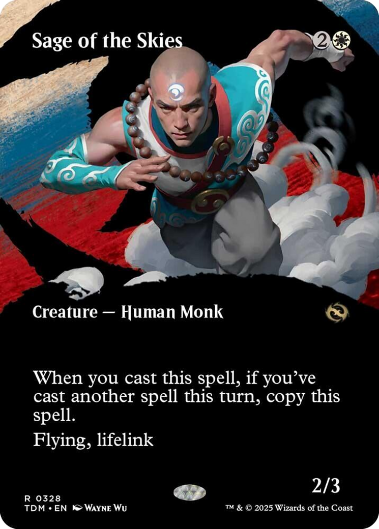 Sage of the Skies (Borderless) [Tarkir: Dragonstorm] | Fandemonia Ltd