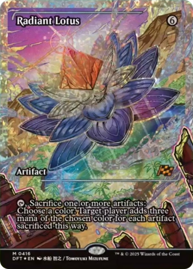 Radiant Lotus (Showcase) (Fracture Foil) [Aetherdrift] | Fandemonia Ltd