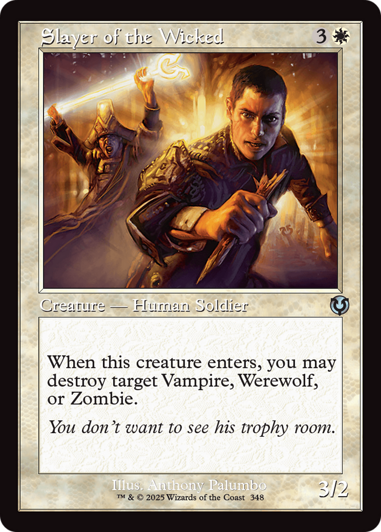 Slayer of the Wicked (Retro Frame) [Innistrad Remastered] | Fandemonia Ltd