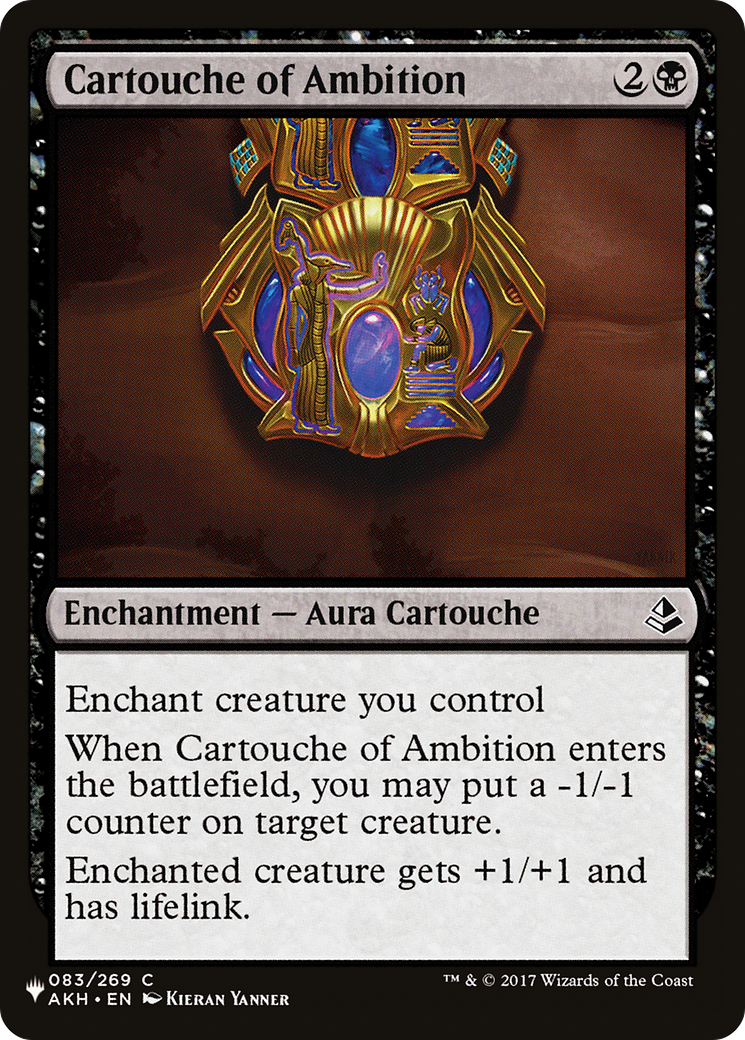 Cartouche of Ambition [The List] | Fandemonia Ltd