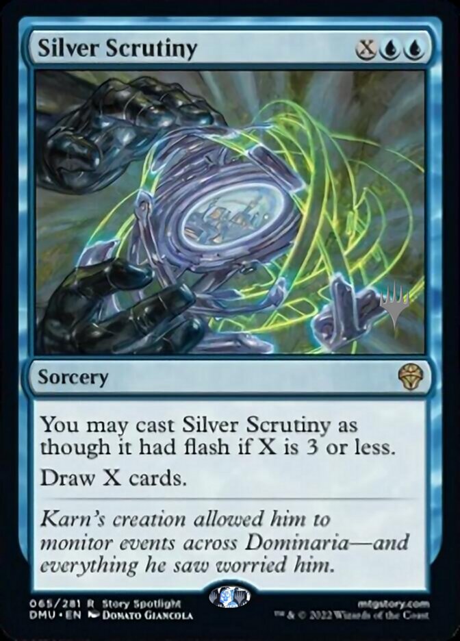 Silver Scrutiny (Promo Pack) [Dominaria United Promos] | Fandemonia Ltd