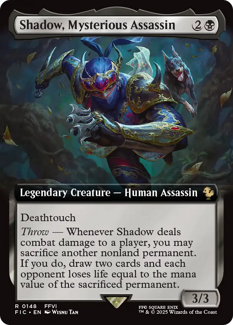 Shadow, Mysterious Assassin (Extended Art) [FINAL FANTASY Commander] | Fandemonia Ltd