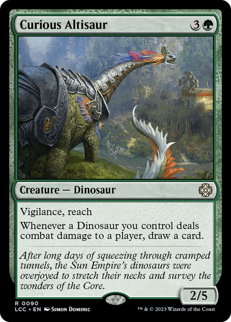 Curious Altisaur [The Lost Caverns of Ixalan Commander] | Fandemonia Ltd