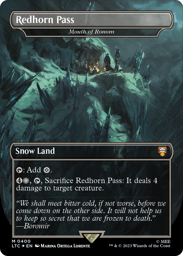 Redhorn Pass - Mouth of Ronom (Surge Foil Realms and Relics) [The Lord of the Rings: Tales of Middle-Earth Commander] | Fandemonia Ltd