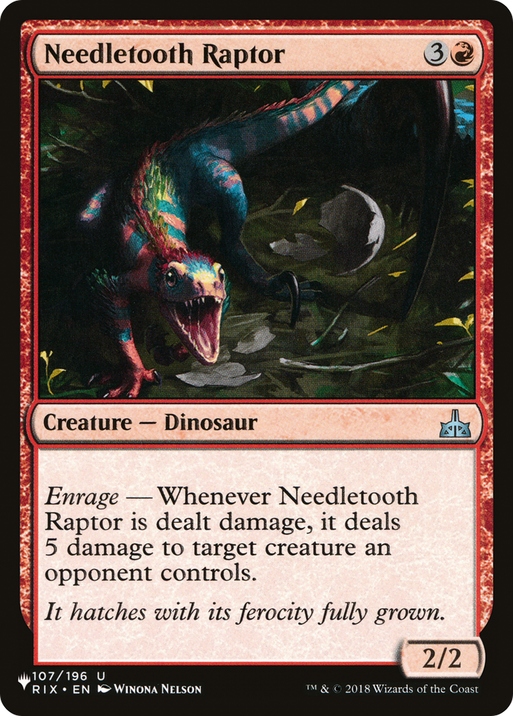 Needletooth Raptor [The List] | Fandemonia Ltd