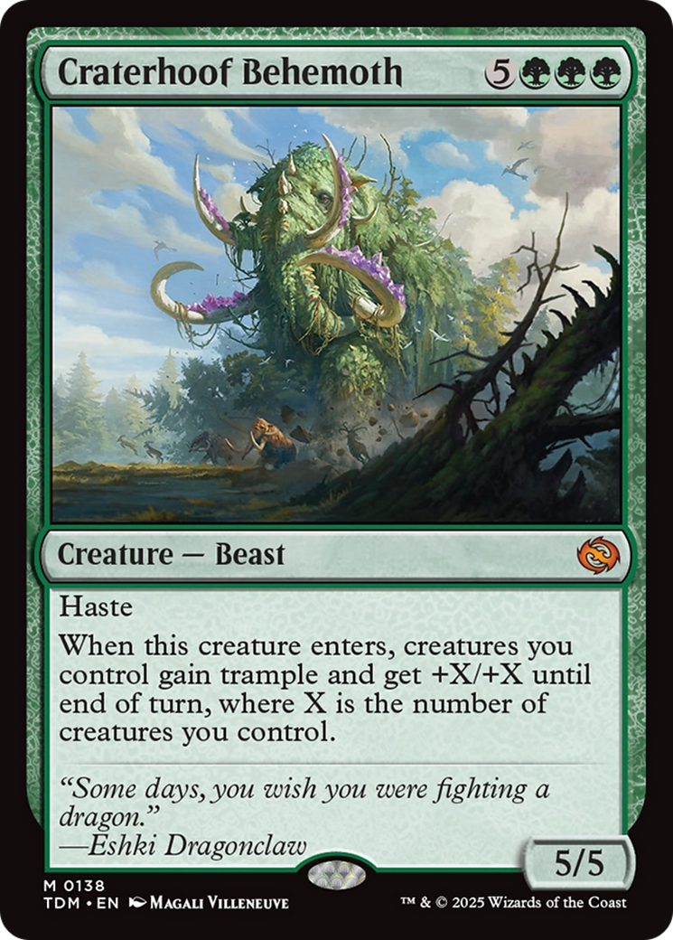 Craterhoof Behemoth [Tarkir: Dragonstorm] | Fandemonia Ltd