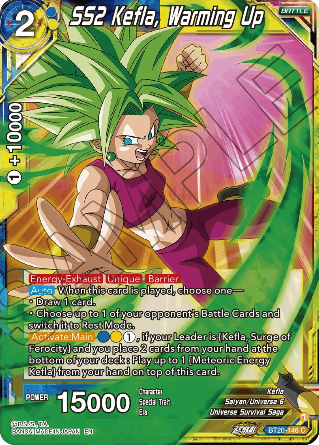 SS2 Kefla, Warming Up (BT20-146) [Power Absorbed] | Fandemonia Ltd