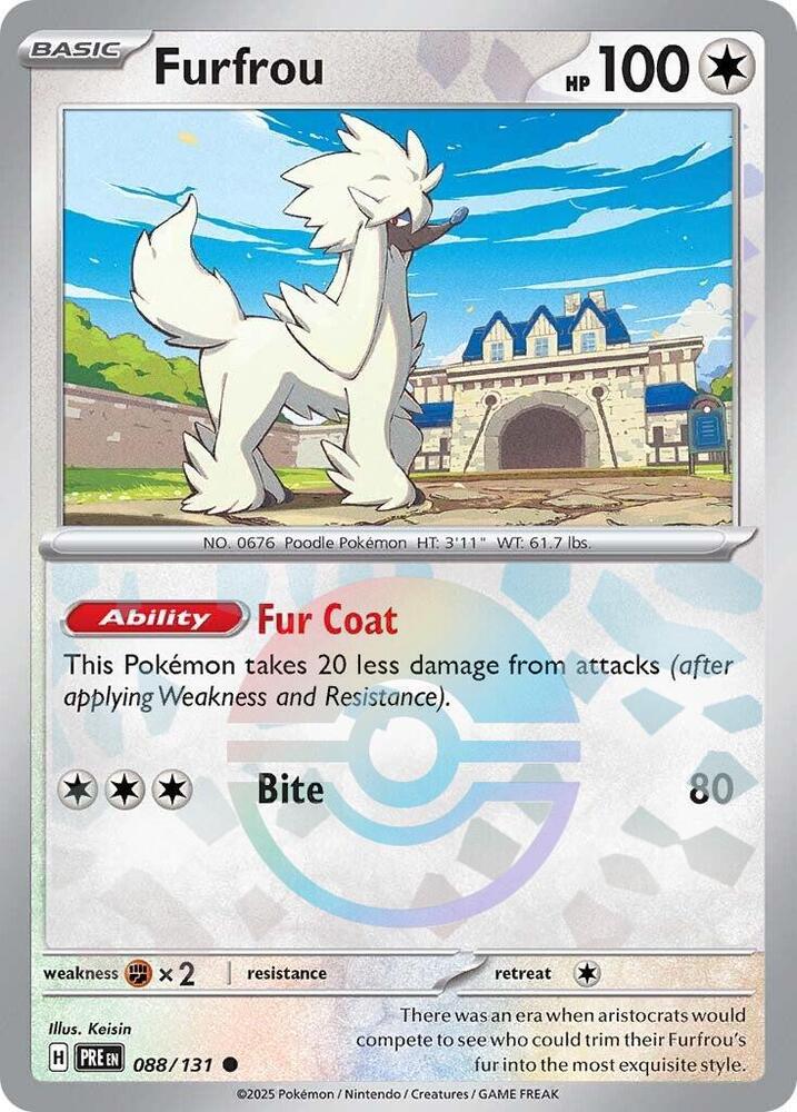 Furfrou (088/131) (Poke Ball Pattern) [Scarlet & Violet: Prismatic Evolutions] | Fandemonia Ltd