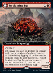 Smoldering Egg // Ashmouth Dragon (Extended Art) [Innistrad: Midnight Hunt] | Fandemonia Ltd