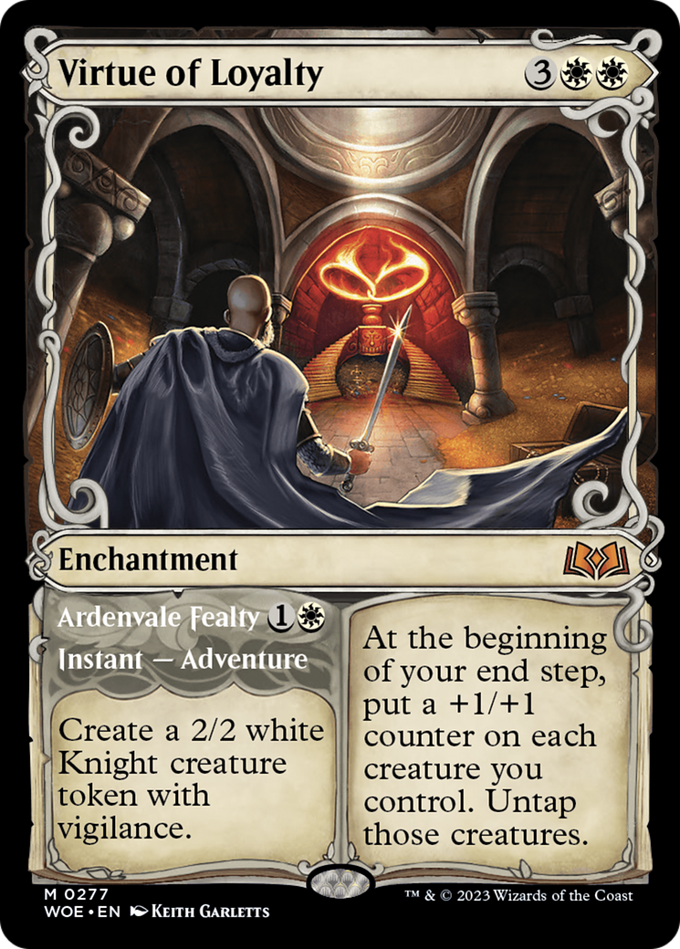 Virtue of Loyalty // Ardvenvale Fealty (Showcase) [Wilds of Eldraine] | Fandemonia Ltd