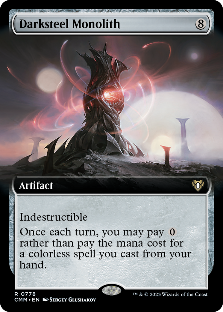 Darksteel Monolith (Extended Art) [Commander Masters] | Fandemonia Ltd