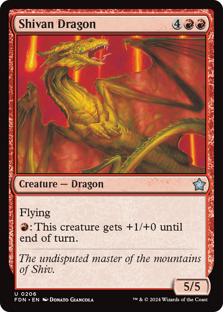 Shivan Dragon [Foundations] | Fandemonia Ltd