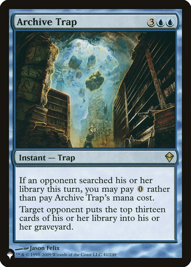 Archive Trap [The List] | Fandemonia Ltd