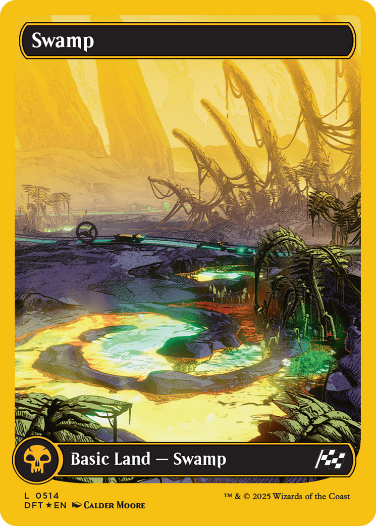 Swamp (0514) (First-Place Foil) [Aetherdrift] | Fandemonia Ltd