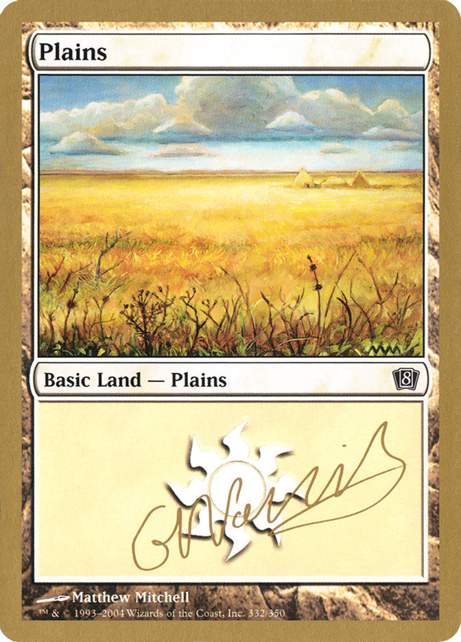 Plains (gn332) (Gabriel Nassif) [World Championship Decks 2004] | Fandemonia Ltd