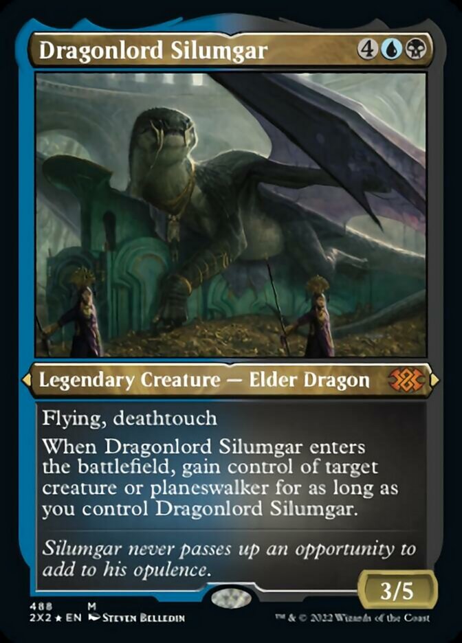 Dragonlord Silumgar (Foil Etched) [Double Masters 2022] | Fandemonia Ltd
