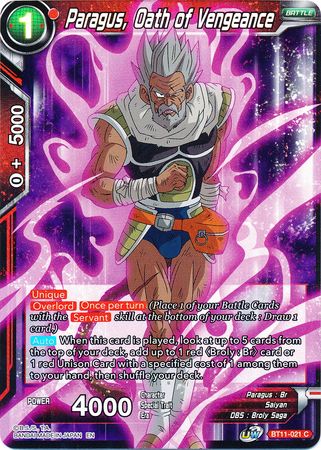 Paragus, Oath of Vengeance (BT11-021) [Vermilion Bloodline 2nd Edition] | Fandemonia Ltd