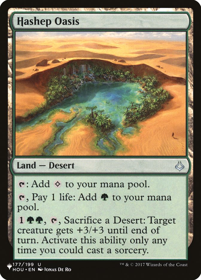 Hashep Oasis [The List] | Fandemonia Ltd