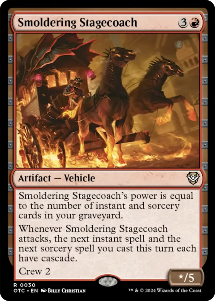 Smoldering Stagecoach [Outlaws of Thunder Junction Commander] | Fandemonia Ltd