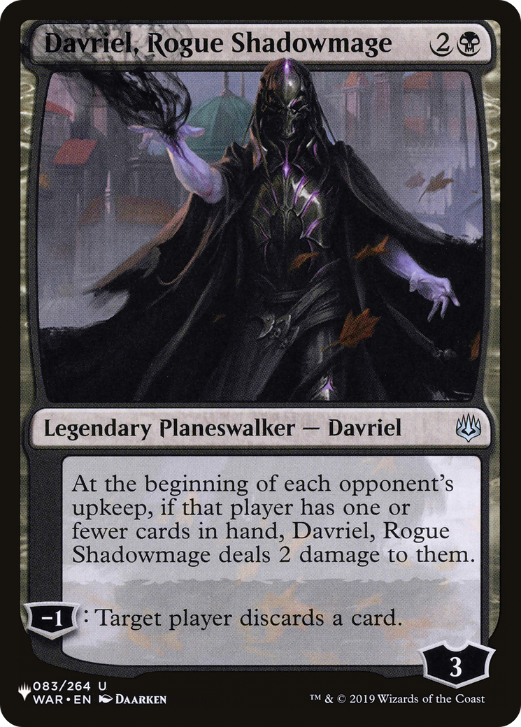 Davriel, Rogue Shadowmage [The List] | Fandemonia Ltd