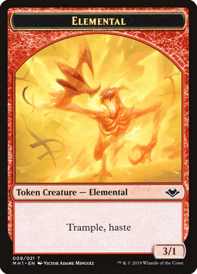Soldier (004) // Elemental (009) Double-Sided Token [Modern Horizons Tokens] | Fandemonia Ltd