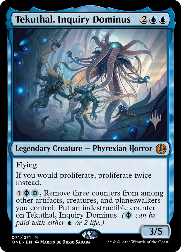 Tekuthal, Inquiry Dominus (Promo Pack) [Phyrexia: All Will Be One Promos] | Fandemonia Ltd