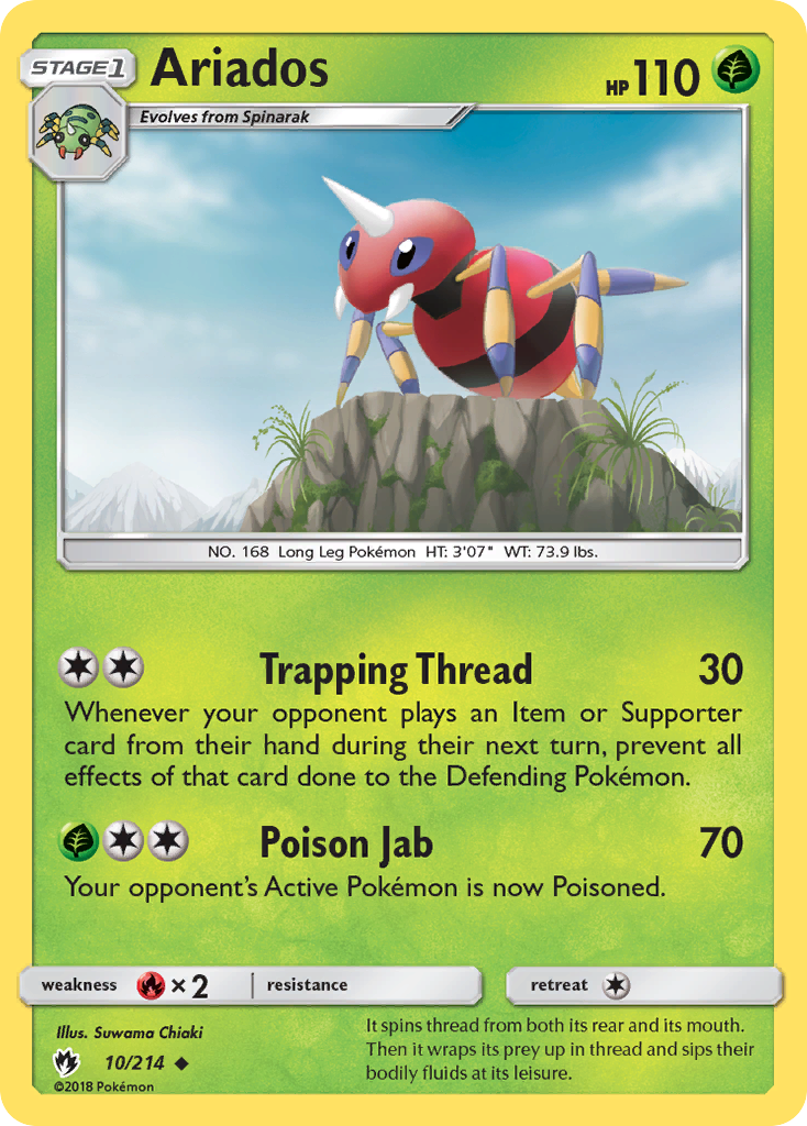Ariados (10/214) [Sun & Moon: Lost Thunder] | Fandemonia Ltd