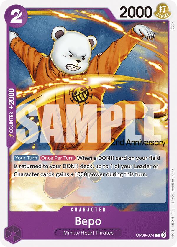 Bepo [Emperors in the New World: 2nd Anniversary Tournament Cards] | Fandemonia Ltd