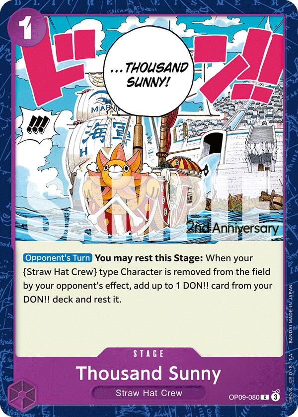 Thousand Sunny [Emperors in the New World: 2nd Anniversary Tournament Cards] | Fandemonia Ltd