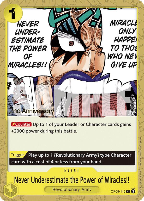 Never Underestimate the Power of Miracles!! [Emperors in the New World: 2nd Anniversary Tournament Cards] | Fandemonia Ltd