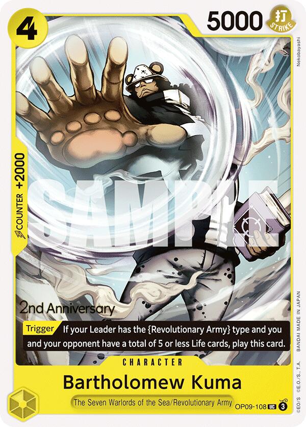Bartholomew Kuma [Emperors in the New World: 2nd Anniversary Tournament Cards] | Fandemonia Ltd