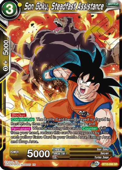 Son Goku, Steadfast Assistance (BT15-096) [Saiyan Showdown] | Fandemonia Ltd