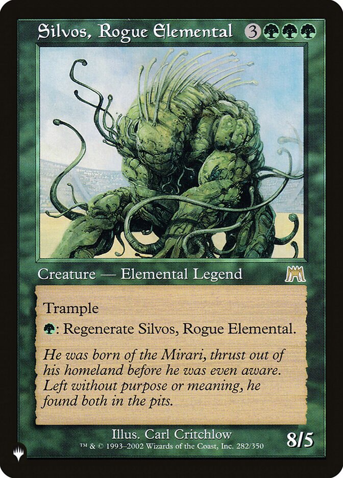 Silvos, Rogue Elemental [The List] | Fandemonia Ltd
