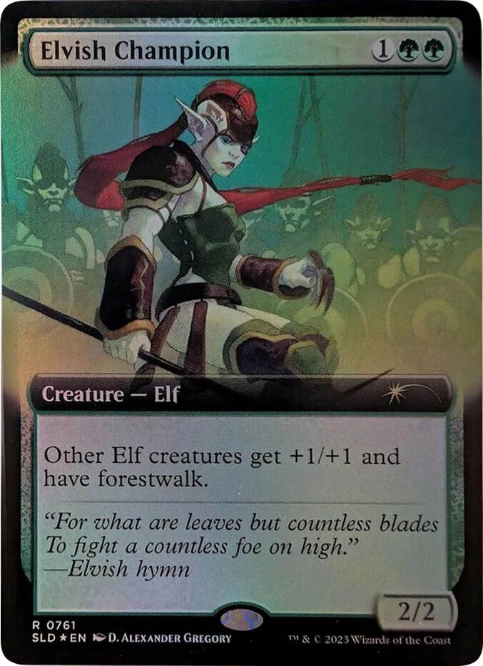 Elvish Champion (Extended Art) [Secret Lair Drop Series] | Fandemonia Ltd