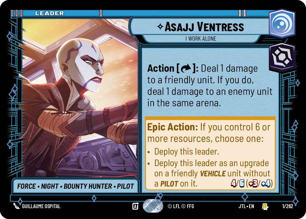 Asajj Ventress - I Work Alone (001/262) (001/257) [Jump to Lightspeed] | Fandemonia Ltd