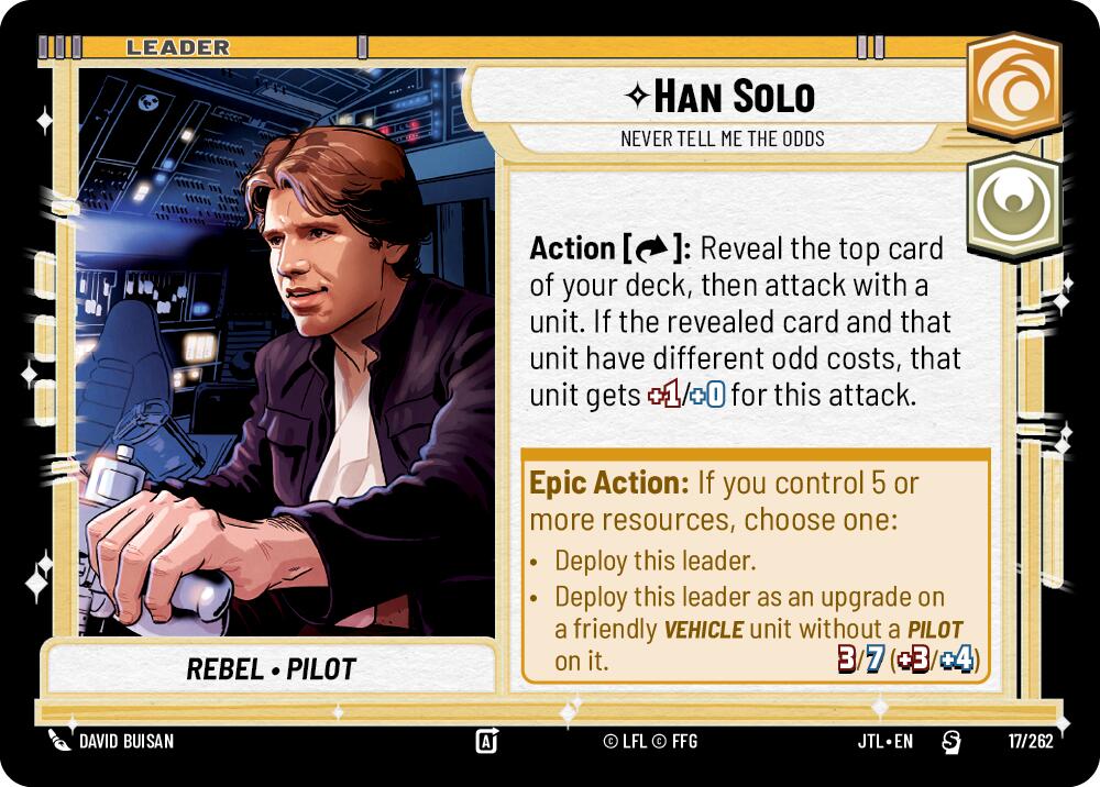 Han Solo - Never Tell Me the Odds (017/262) (017/257) [Jump to Lightspeed] | Fandemonia Ltd